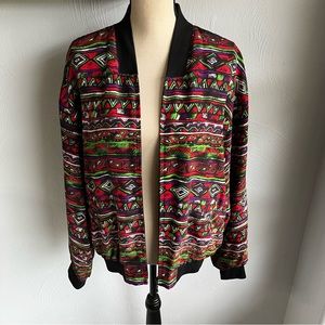 August Silk Diane Gilman Vintage 90’s Bomber Jacket M